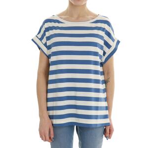 T-SHIRT RIGHE AZZURRO